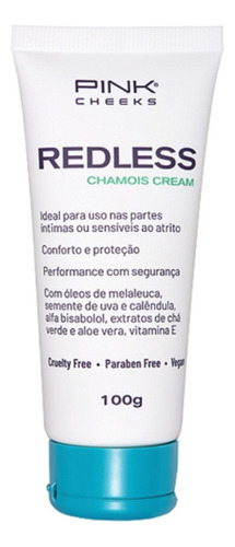 Pink Cheeks Redless Chamois Creme Anti Assaduras Atrito 100g Tipo De Embalagem Bisnaga