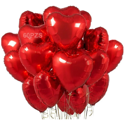 Leawede 60pzs Globos Metálicos De Corazón Para Decoracion Fiesta,Decoración para el Día de la Madre,globos graduacion,globos metalicos | MercadoLibre