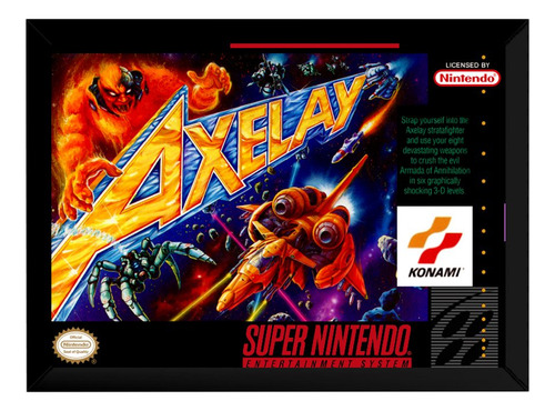 Quadro Game Snes Axelay