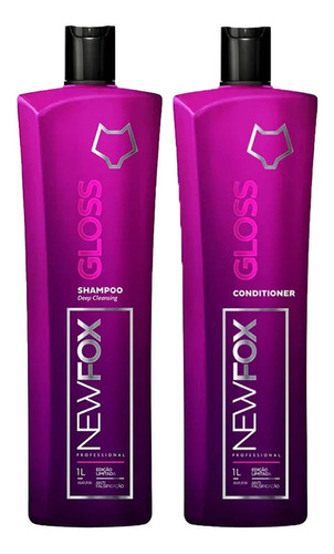 New Fox Gloss Escova Progressiva - ( 2x 1000ml )