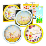 Winnie The Pooh - Juego De Reloj De Pared, Paquete De Decora