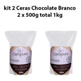 Kit 2 Cera Depilatoria Chocolate Branco - 500g (cerapura)