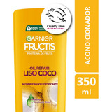 Fructis Garnier Acondicionador Oil Repair Liso Coco X350ml 