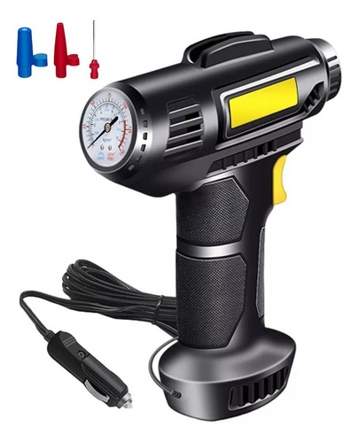 Inflador Compresor Pistola 12v 150psi Auto Moto Bici Led