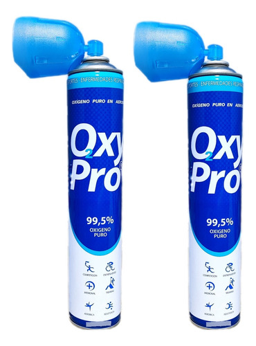 Pack 2 Oxigeno Portatil - Oxypro 280 Dosis