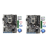 2 Placas Base B75 Eth Mining 12 Pcie A Usb Lga1155 Con G5