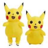 Disfraz Inflable Amarillo Mascota Pikachu Anime Cosplay