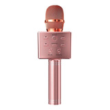 Microfono Karaoke Bluetooth Inalambrico Rosa