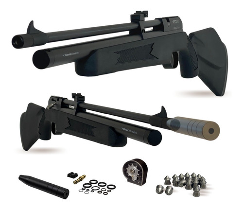 Rifle Aire Comprimido Fox Pcp Pr900 Negro Polímero 5,5 Mm