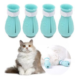 4pcs Zapatos Antiarañazos Protector Patas De Gato Silicona