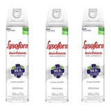 3 Unid. Lysoform Aerossol Geral 360ml Bactericida Original