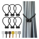 Borlas Magneticas (rubik) Para Cortinas 6pcs. Negro