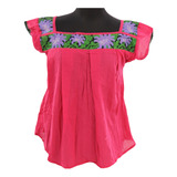  6 Blusas Bordadas A Mano Artesanales  De Ocosingo Chiapas