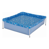 Pileta Estructural Rectangular Mor 001000 Con Capacidad De 400 Litros De 1.15m De Largo X 1.06m De Ancho De 106cm De Diámetro  Azul Diseño Olas