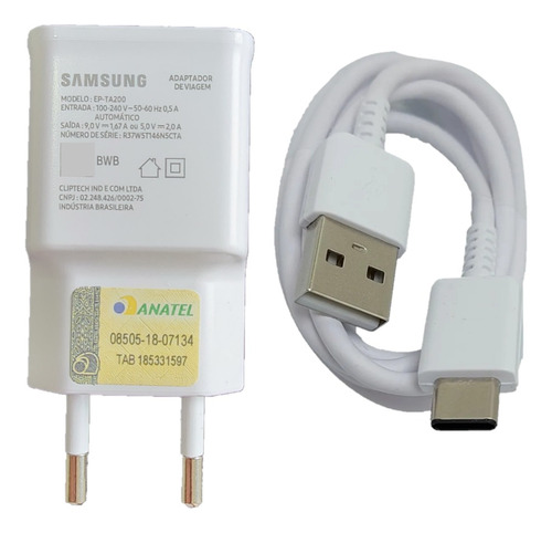 Carregador Celular Samsung Usb C A23 A33 A54 Turbo Original