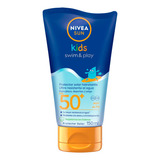 Protector Solar Infantil Nivea Sun Fps 50+ Swim & Play 150ml