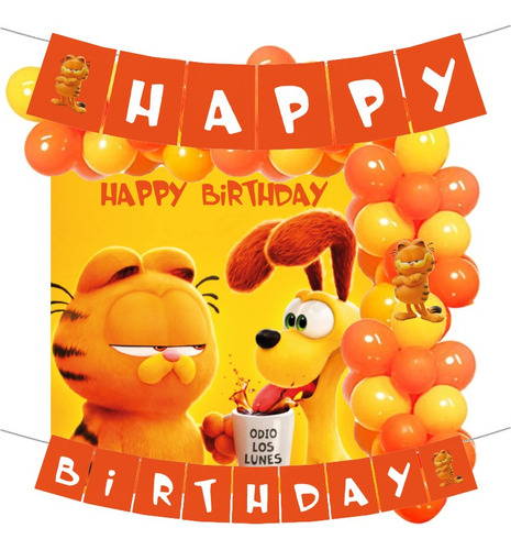 Kit Decorativo Cumpleaños Garfield