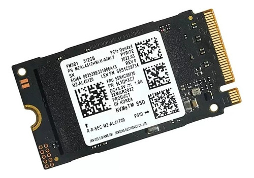 Ssd 1tb Samsung Pm9b1 Nvme M.2 2242 Ultrabook Lenovo Dell