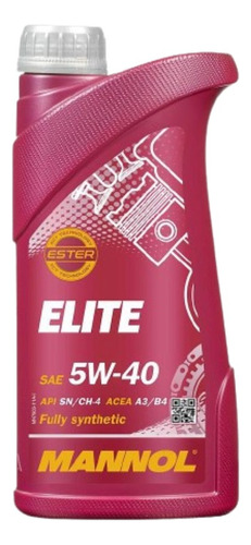 Aceite Mannol Elite 5w40 1lts Sintético Ester Germany Npcars