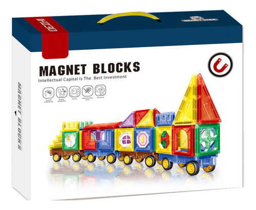 Bloques Magneticos Mega Baby 72 Piezas Construccion