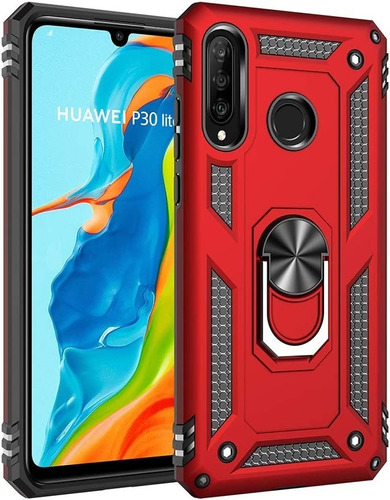 Funda Uso Rudo Anillo Magnetico Para Huawei Honor