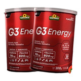 Kit 2 G3 Energy Com Cafeína E Taurina Extra Forte Pré Treino