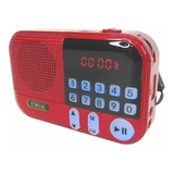 Radio Portátil Fm Mini Recargable Micro Sd Cmik Mk-109e Color Multicolor