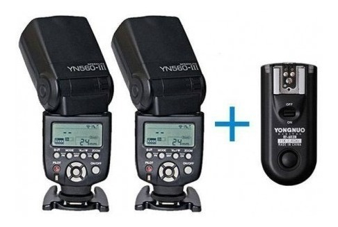 Kit De 2 Flashes Yongnuo Yn 560iv + Radio Rf 603ii C Canon