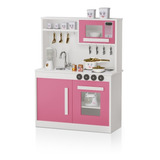 Cozinha Infantil Perfeita Rosa De Brinquedo Para Menina Mdf