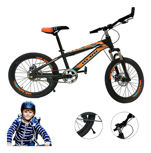 Bicicleta Infantil Deportiva Alemine R20 Sport Mountain Color Naranja Tamaño Del Cuadro 20