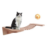 Repisa Puente Para Gatos En Madera De Pino Estilo Moderno 