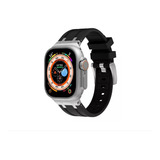 Correa Lujo Apple Watch Acero Silicon Case Ultra Series 7 8