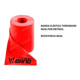 Banda Elástica Theraband Roja  1 Metro Resistencia Baja