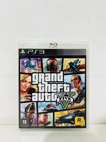 Jogo Grand Theft Auto V Gta 5 Ps3 Mídia Física Usado