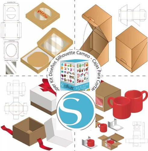 Pack Diseños Silhouette Cameo Cajas A Cortar Svg+eps+ai+cdr