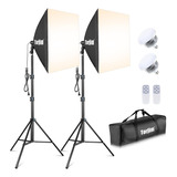 Torjim Kit De Iluminacion Softbox, Kit De Iluminacion Profes