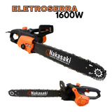 Motoserra Elétrica Profissional 1600w Imperdível Cor Laranja-preto Voltagem 110v