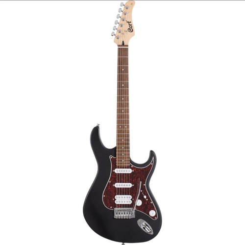 Guitarra Eléctrica Cort G110 Tipo Strato Hss Negra Open Pore