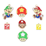 Dijes Para Realizar Bisuteria Paq 25 Pz Juego Mario Bros