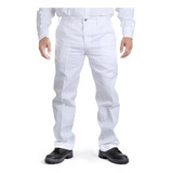 Pantalon Blanco De Trabajo