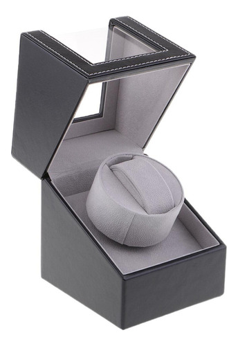 Black Mechanical Watch Winder Box .