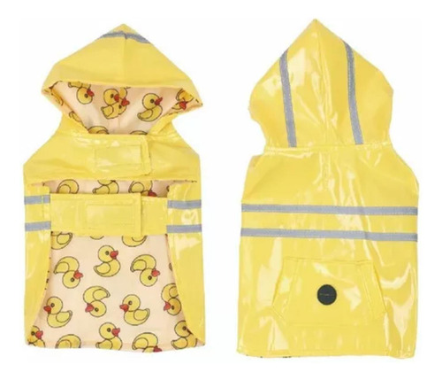 Impermeable Para Mascotas Amarillo Pequeno Vk13070