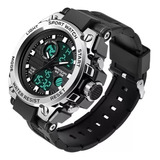 1 Reloj Impermeable Tactical Shock Military Sport Para Hombr