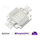 Led 10w Ultravioleta 395nm 9v 11v 900ma Uv Chip Altapotencia