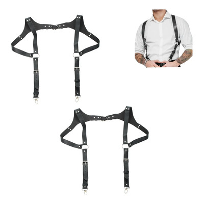 Xi 2pz Tirantes Hombre Formales Piel Cuero Cinturon Arnes | MercadoLibre