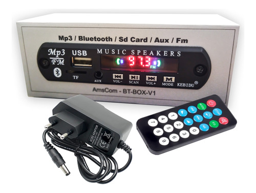 Placa Decodificador Bluetooth  Mp3 Aux Usb Radio Fm 