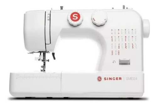 Máquina De Coser Recta Singer Sm024-rd Portable Blanca 220v