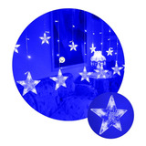 Luces Led Estrella X272 L Cortina 6m Navidad Azul H1801tcaz