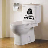 Adesivo Banheiro Vaso Sanitário Caixa Tampa Star Wars Colant