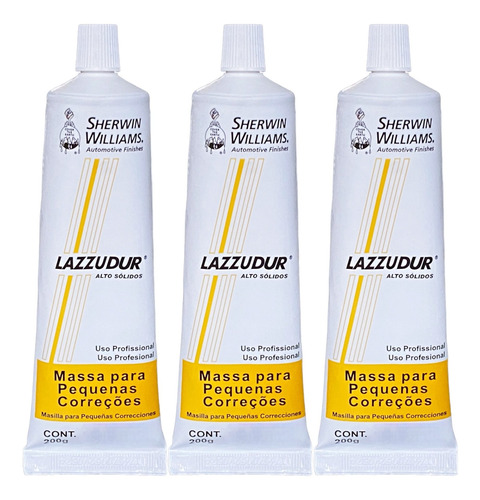 Kit 3 Massa Para Pequenas Correções Riscos Reparos Rapidos